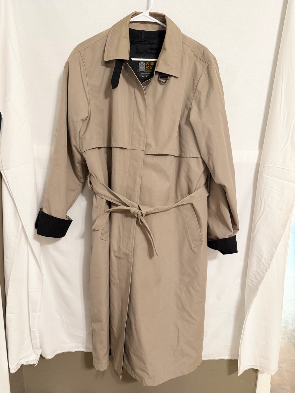 Vintage London Fog Trench Coat Womens 18 regular